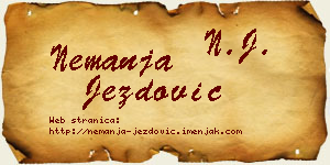 Nemanja Jezdović vizit kartica